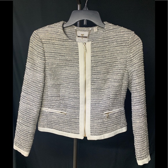 Ted Baker London Cropped Sparkle Boucle Jacket